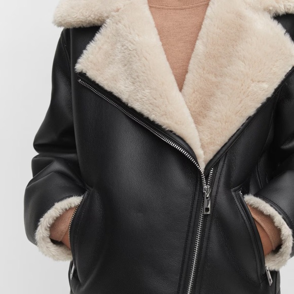 Mango Faux Shearling-lined Jacket - Picture 4 of 6